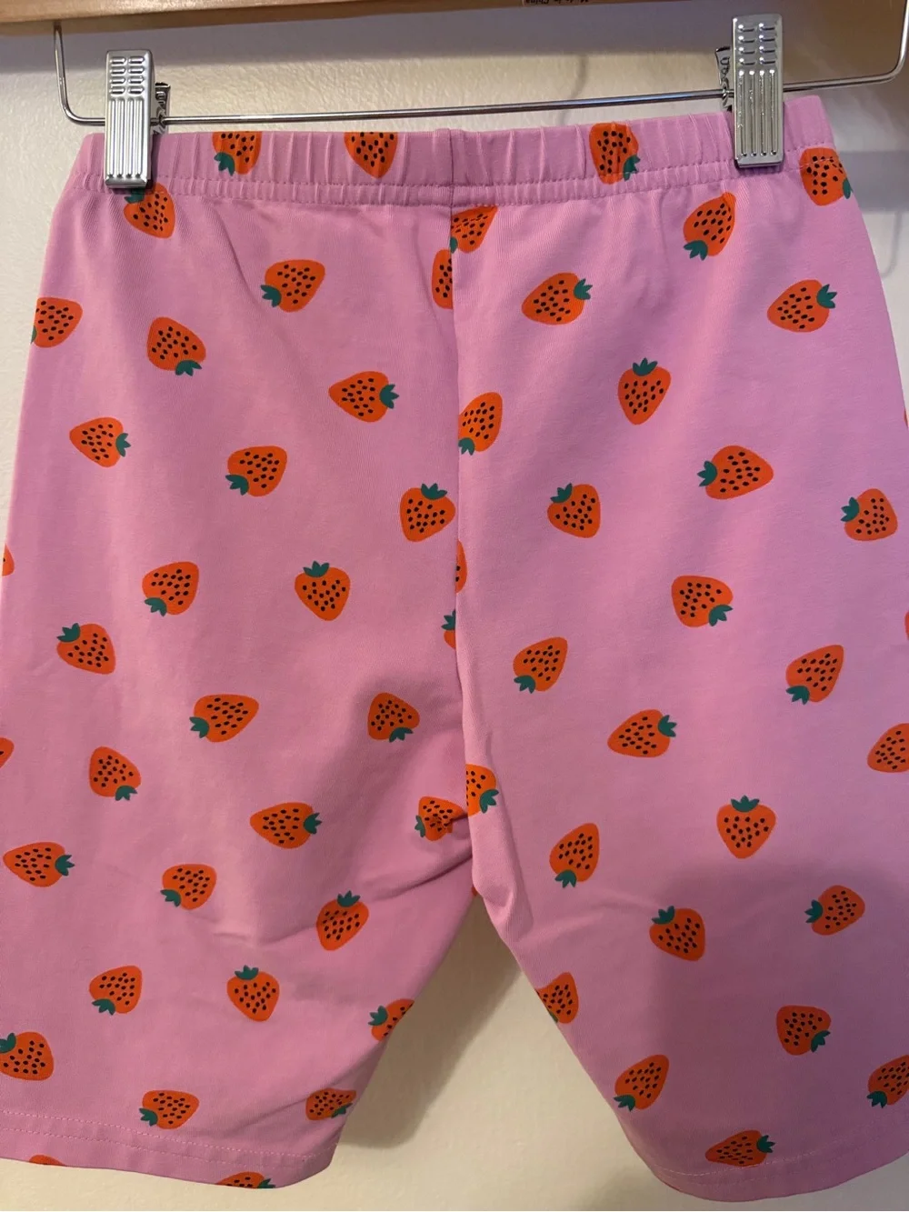 Hanna Andersson Pink Strawberry Biker Shorts - Size 12 (150cm) Worn once!